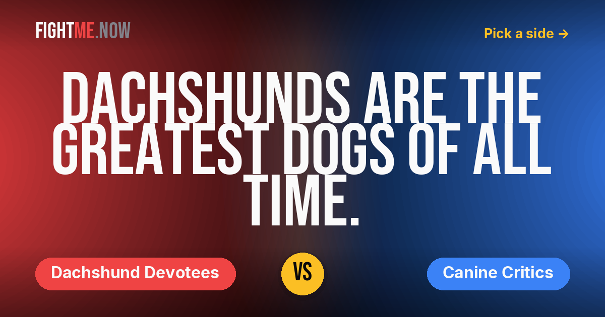 Dachshund Devotees vs Canine Critics